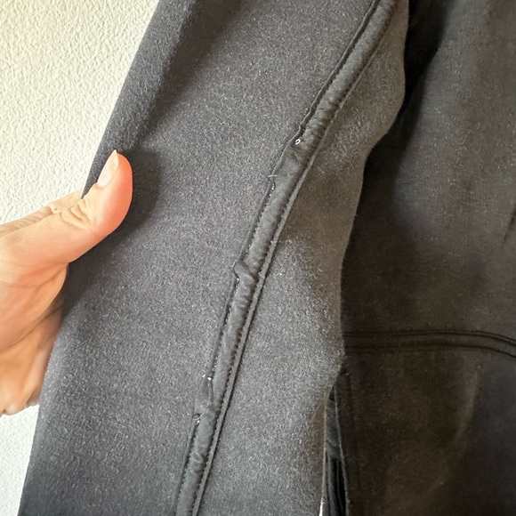 Lululemon City Bound Wrap Snap Button Jacket Black/Gray Women's Size Large - Picture 2 of 14